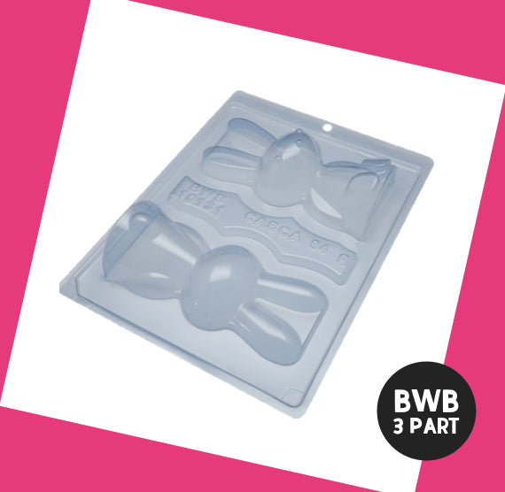 BWB 3 Part Mold: 10131 Large Bunny | www.sprinklebeesweet.com