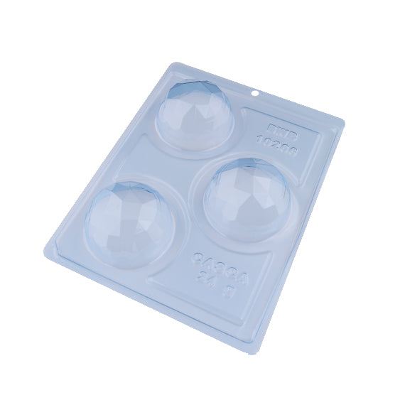BWB 3 Part Mold: 10266 Geo Sphere Cocoa Bomb 70mm | www.sprinklebeesweet.com