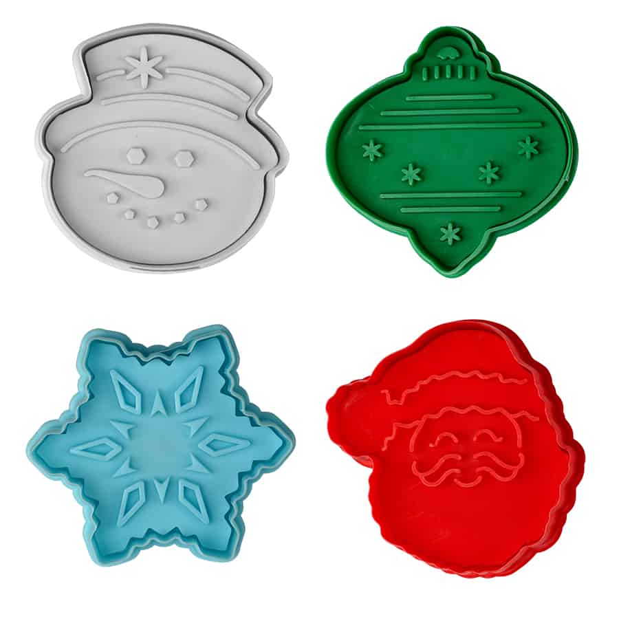 Large Christmas Cookie Cutter Stampers | www.sprinklebeesweet.com