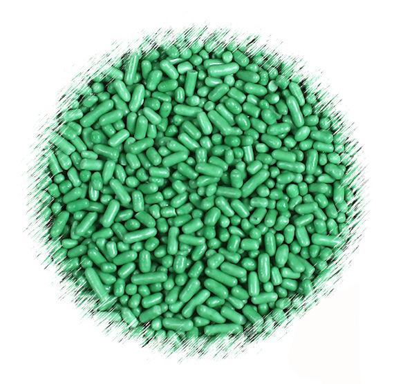 Grass Green Jimmies Sprinkles | www.sprinklebeesweet.com