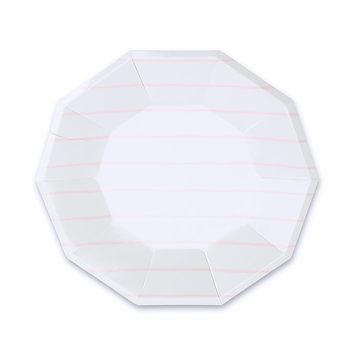 Striped Small Light Pink Plates | www.sprinklebeesweet.com