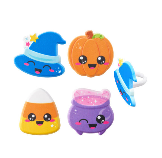 Cuties Halloween Cupcake Topper Rings | www.sprinklebeesweet.com