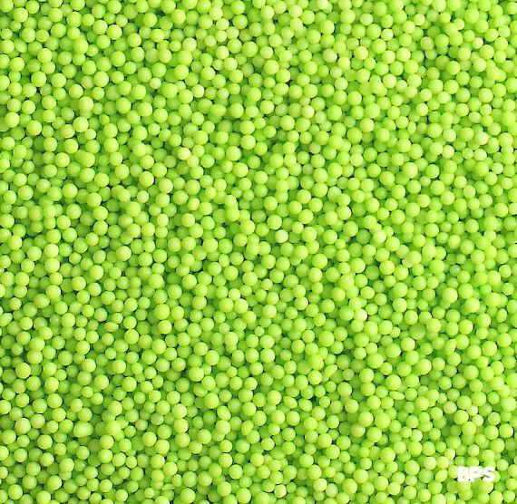 Bright Lime Nonpareils | www.sprinklebeesweet.com