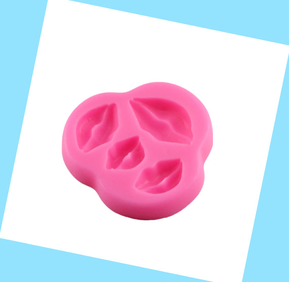 Assorted Lips Fondant Mold | www.sprinklebeesweet.com