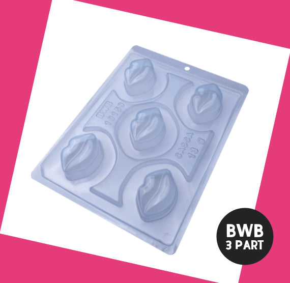 BWB 3 Part Mold: 10159 Lips | www.sprinklebeesweet.com