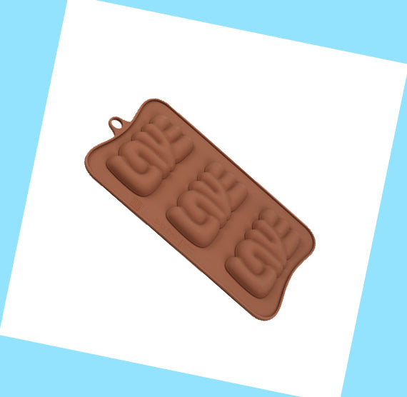 Valentine's Day Chocolate Bar Mold: Love | www.sprinklebeesweet.com