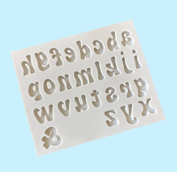 Funky Font Numbers + Letters Mold Set | www.sprinklebeesweet.com