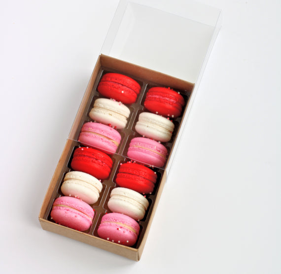Kraft Macaron Boxes with Inserts | www.sprinklebeesweet.com
