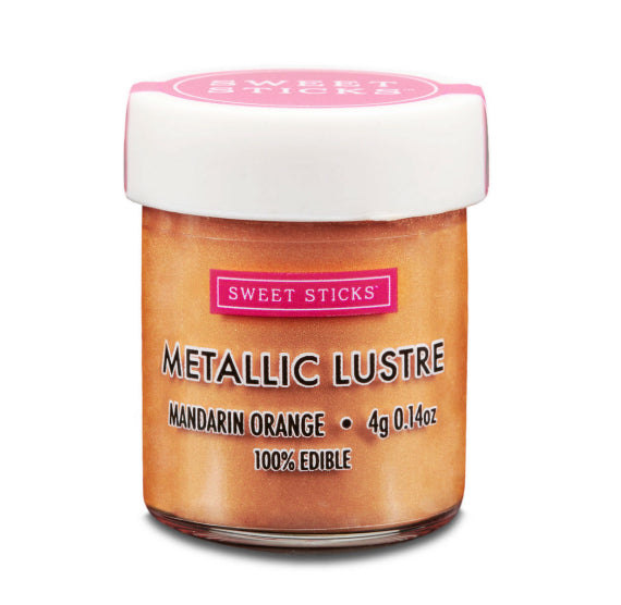 Mandarin Orange Luster Dust | www.sprinklebeesweet.com