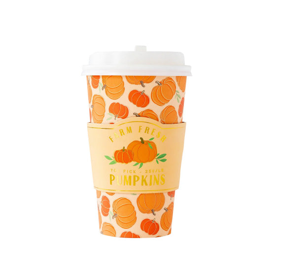 Fall for Pumpkins Coffee Cups | www.sprinklebeesweet.com