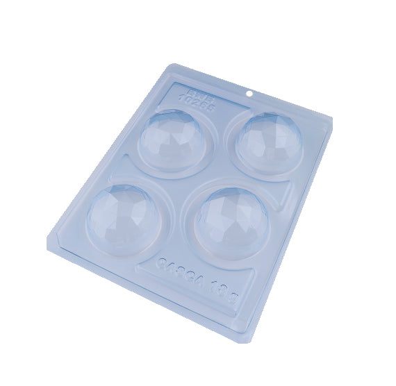 BWB 3 Part Mold: 10265 Geo Sphere Cocoa Bomb 60mm | www.sprinklebeesweet.com