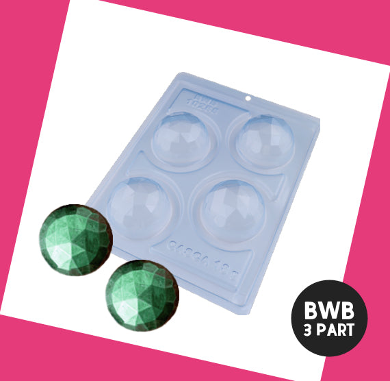 BWB 3 Part Mold: 10265 Geo Sphere Cocoa Bomb 60mm | www.sprinklebeesweet.com
