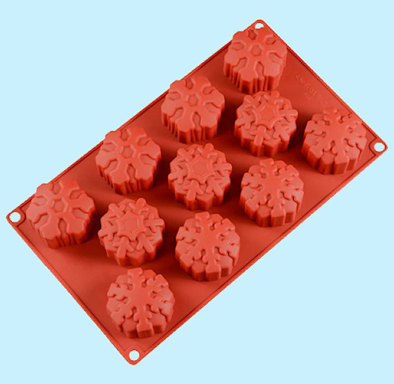 Silicone Snowflake Mold: Medium | www.sprinklebeesweet.com