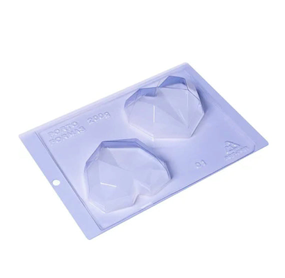 Breakable Diamond Heart Mold: Medium | www.sprinklebeesweet.com
