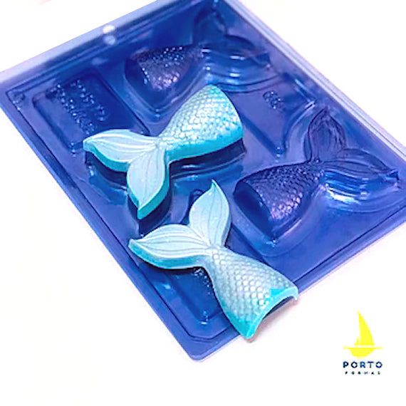Mermaid Tail Chocolate Mold: 3 Part Mold | www.sprinklebeesweet.com