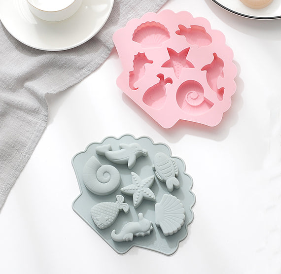 Sealife Chocolate Mold with Mermaid Tail | www.sprinklebeesweet.com