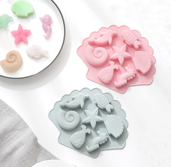 Sealife Chocolate Mold with Mermaid Tail | www.sprinklebeesweet.com