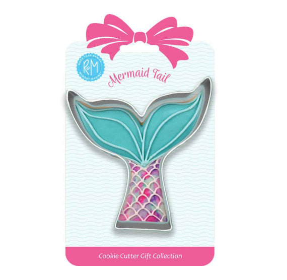 Carded Mermaid Tail Cookie Cutter | www.sprinklebeesweet.com