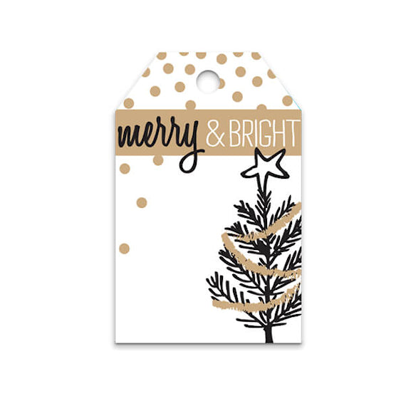 Christmas Gift Tags: Merry & Bright | www.sprinklebeesweet.com