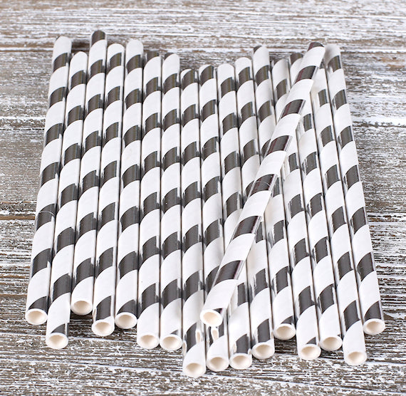 Metallic Silver Cake Pop Sticks: Stripe | www.sprinklebeesweet.com