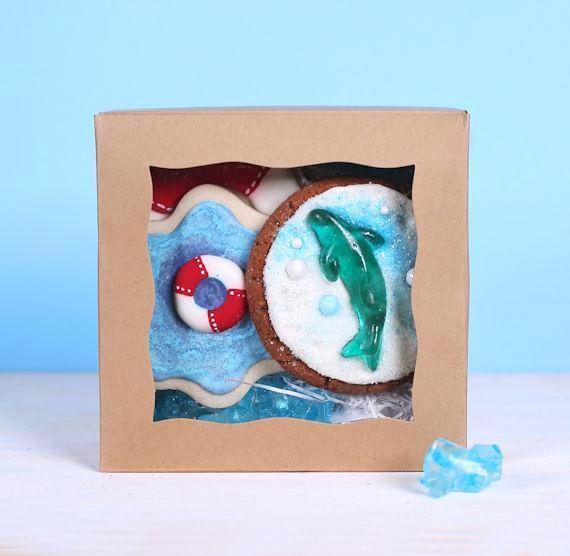 Mini Brown Bakery Boxes: 5x5" | www.sprinklebeesweet.com