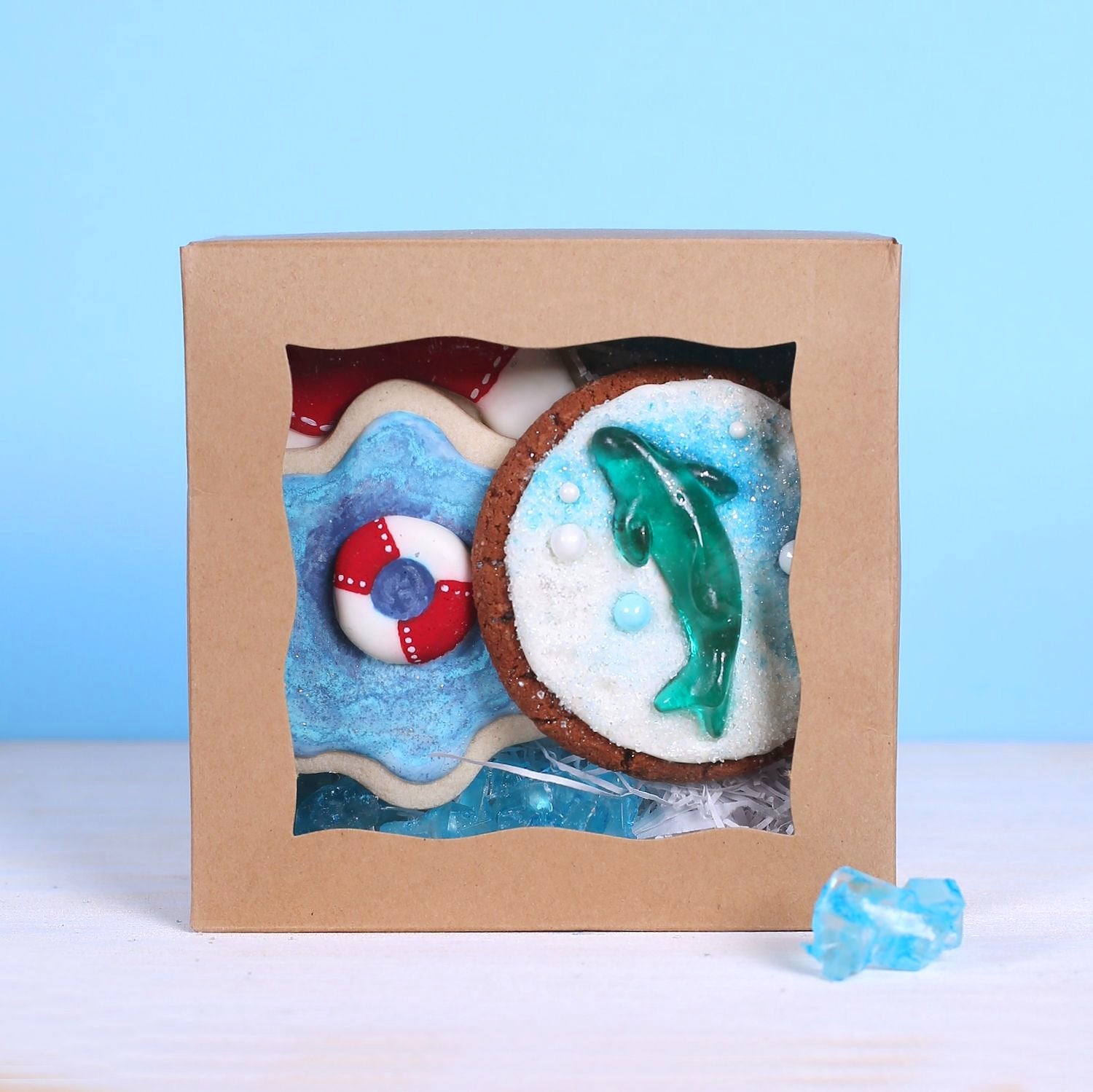 Mini Brown Bakery Boxes: 5x5" | www.sprinklebeesweet.com