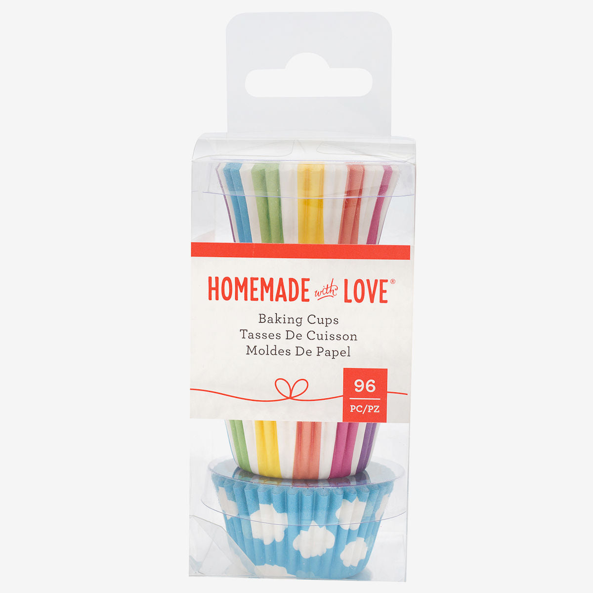 Mini Cupcake Liners: Clouds + Rainbow | www.sprinklebeesweet.com