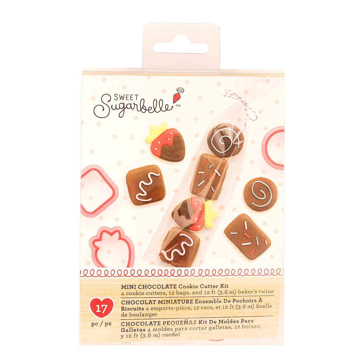 Sweet Sugarbelle Mini Cookie Cutters Kit: Chocolates and Strawberry | www.sprinklebeesweet.com