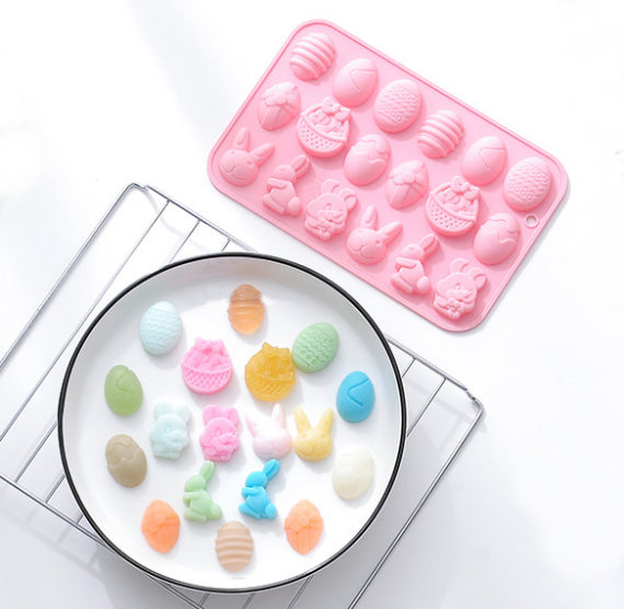 Mini Easter Mold: Bunnies + Eggs | www.sprinklebeesweet.com