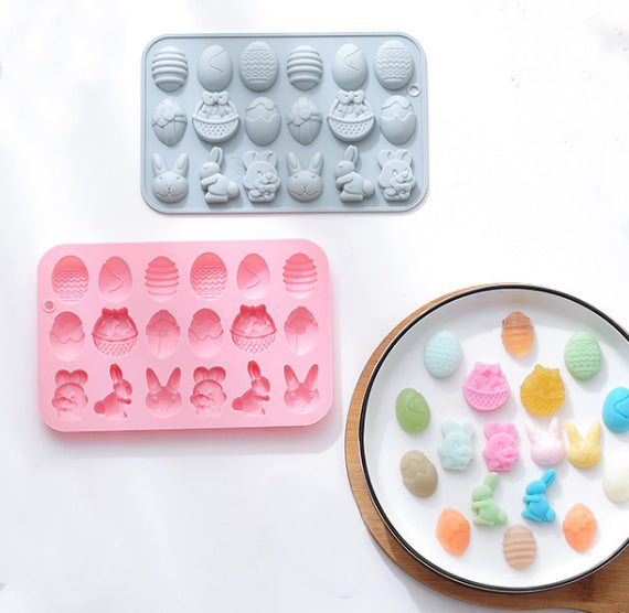 Mini Easter Mold: Bunnies + Eggs | www.sprinklebeesweet.com