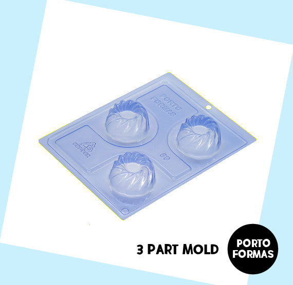 Mini Bundt Chocolate Mold: 3 Part Mold | www.sprinklebeesweet.com