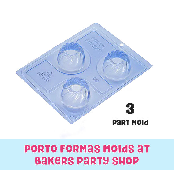Mini Bundt Chocolate Mold: 3 Part Mold | www.sprinklebeesweet.com