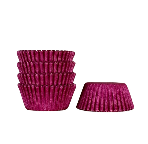 Bulk Mini Burgundy Cupcake Liners: Solid | www.sprinklebeesweet.com