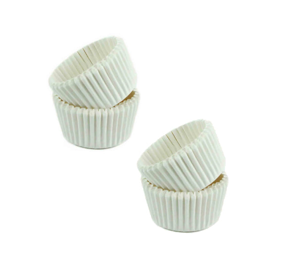 Mini White Candy Cups: Two Sizes Available | www.sprinklebeesweet.com