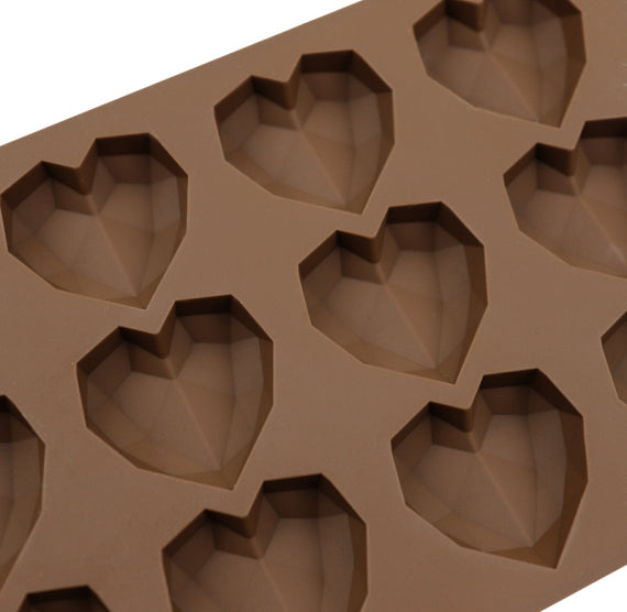 Diamond Heart Mold: Mini or Small | www.sprinklebeesweet.com