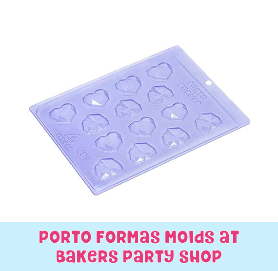Mini Geometric Heart Mold | www.sprinklebeesweet.com