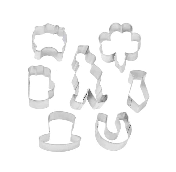 Mini Irish Cookie Cutters Set in Tin | www.sprinklebeesweet.com