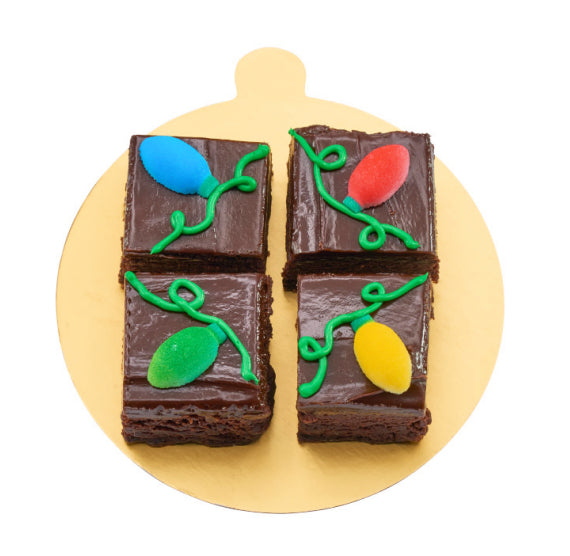 Mini Christmas Lights Sugar Toppers | www.sprinklebeesweet.com