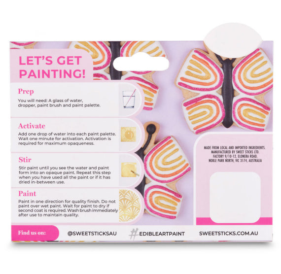 Mini Edible Art Paint Palette: Art Deco | www.sprinklebeesweet.com