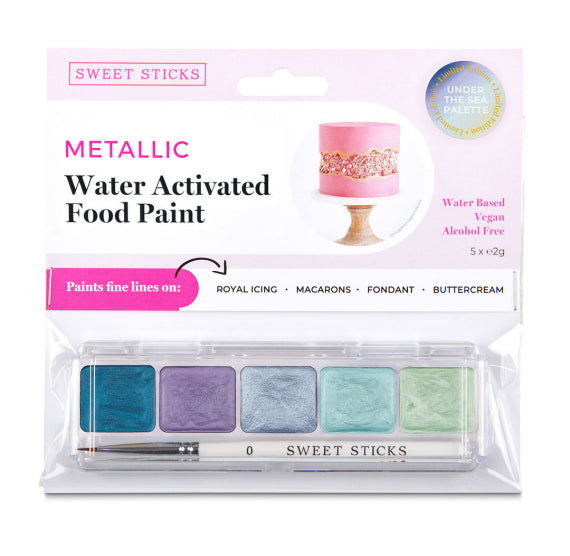 Mini Edible Art Paint Palette: Under The Sea | www.sprinklebeesweet.com