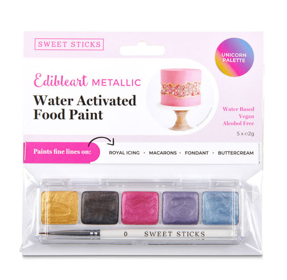 Mini Edible Art Paint Palette: Unicorn | www.sprinklebeesweet.com