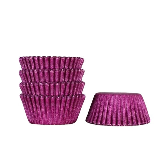Bulk Mini Purple Cupcake Liners: Solid | www.sprinklebeesweet.com