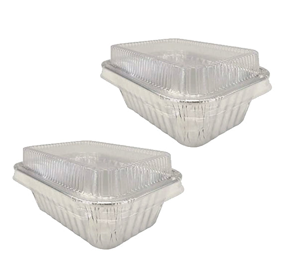 Mini Foil Loaf Pans with Lids: Silver | www.sprinklebeesweet.com