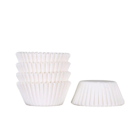 Bulk Mini White Cupcake Liners | www.sprinklebeesweet.com