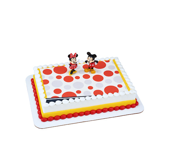 Minnie + Mickey Cake Topper Set | www.sprinklebeesweet.com