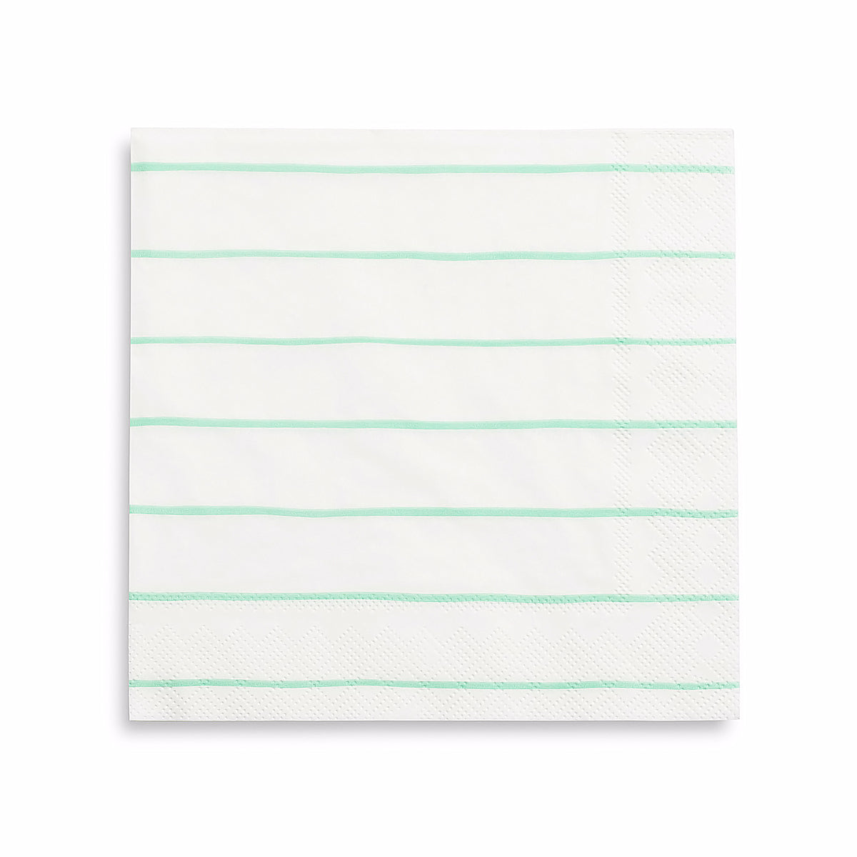 Striped Mint Napkins: Large | www.sprinklebeesweet.com