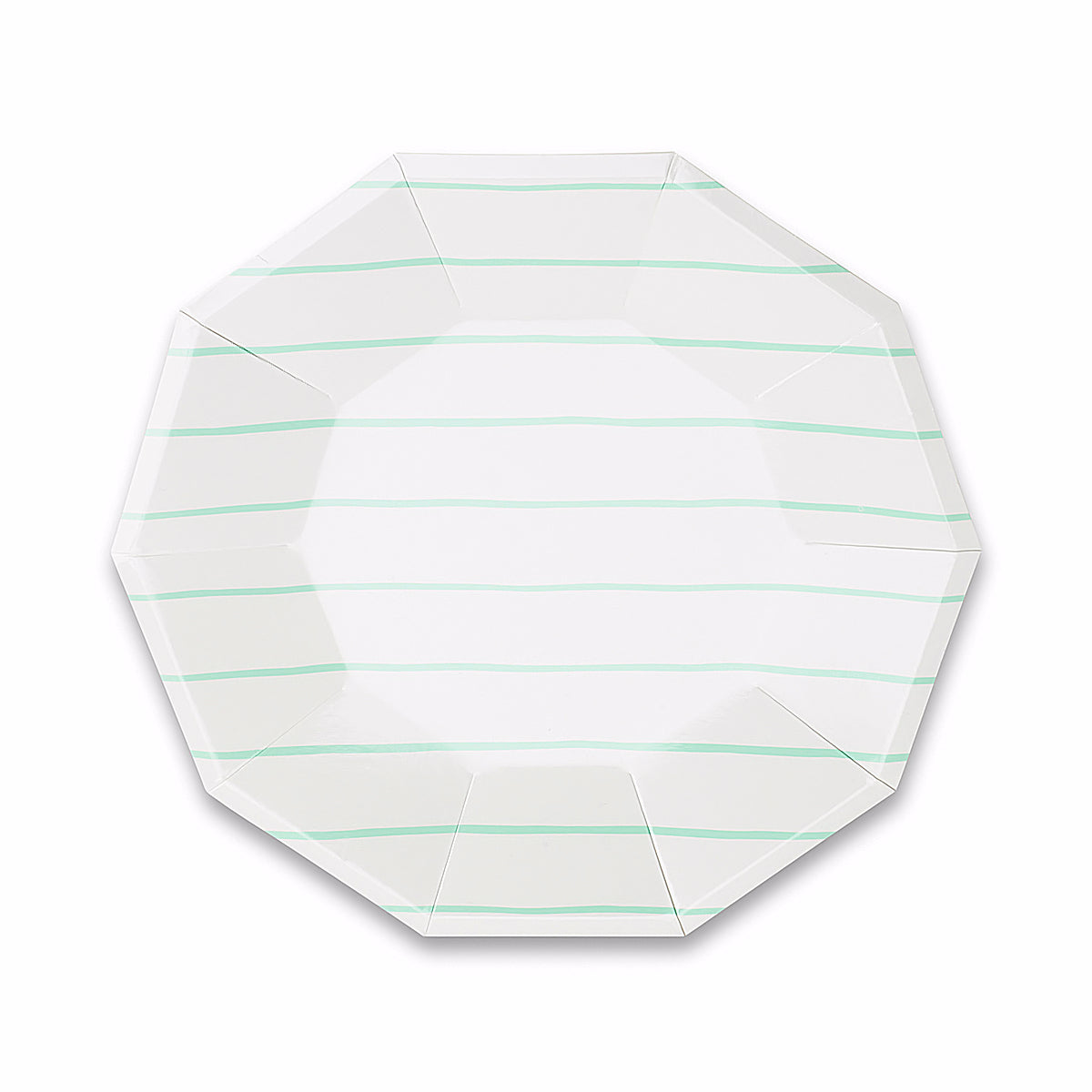 Striped Small Mint Plates | www.sprinklebeesweet.com