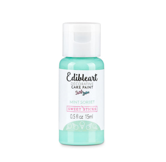 Mint Sorbet Edible Art Paint | www.sprinklebeesweet.com