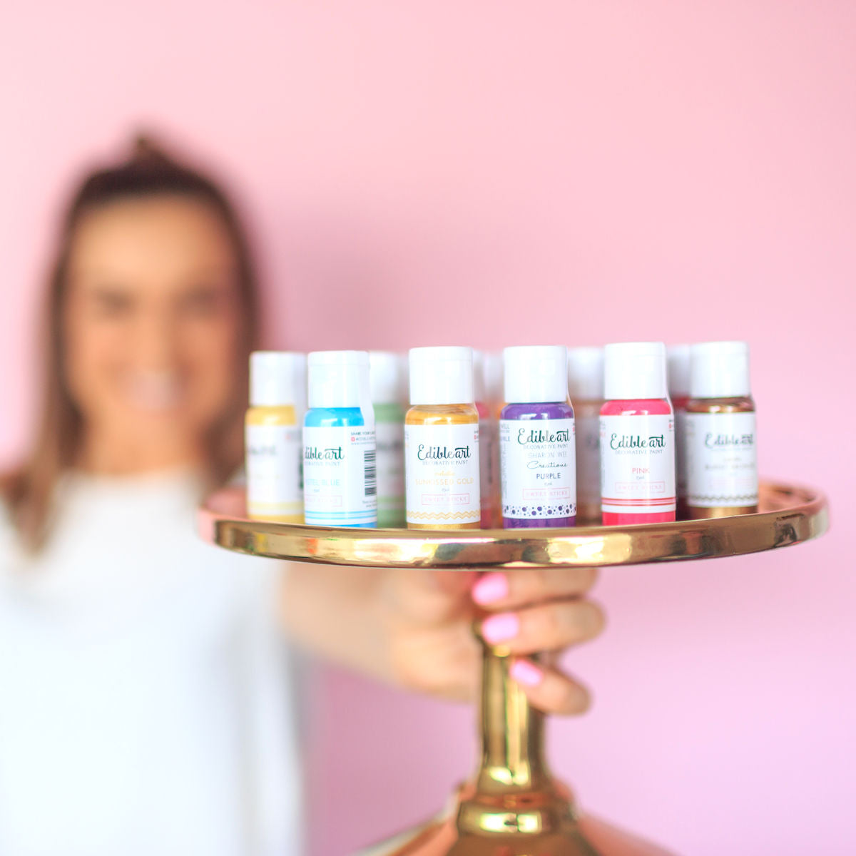 Edible Art Paint Pastel Rainbow Set | www.sprinklebeesweet.com