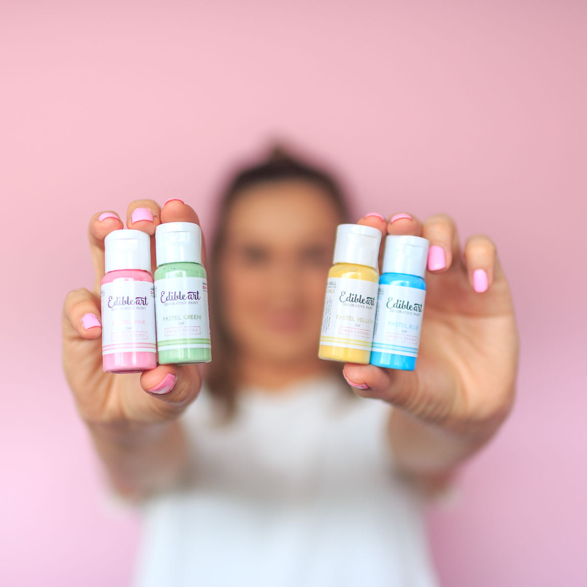 Edible Art Paint Pastel Rainbow Set | www.sprinklebeesweet.com